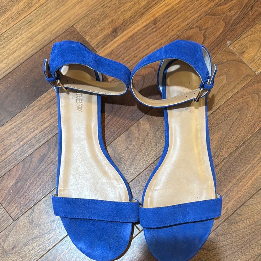 Blue Suede Women's Sandals